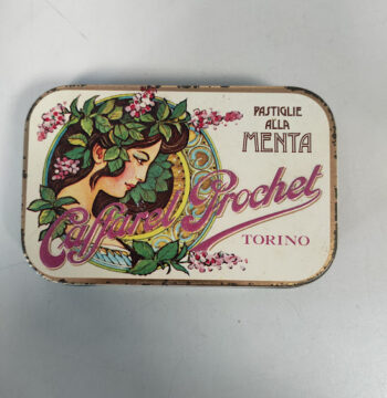 Scatola di Latta Pastiglie alla Menta Prochet Torino Vintage Anni '80