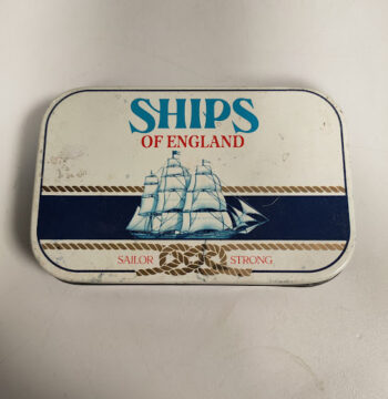 Scatola di Latta Ships of England Sailor Strong Vintage Anni '80