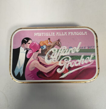 Scatola in Latta Pastiglie alla Fragola Caffarel Prochet Vintage Anni '80