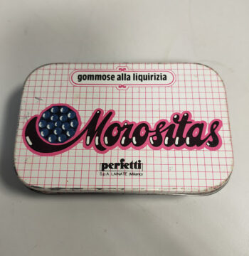 Scatola in Latta per Caramelle Morositas Perfetti da Collezione Vintage Anni '80