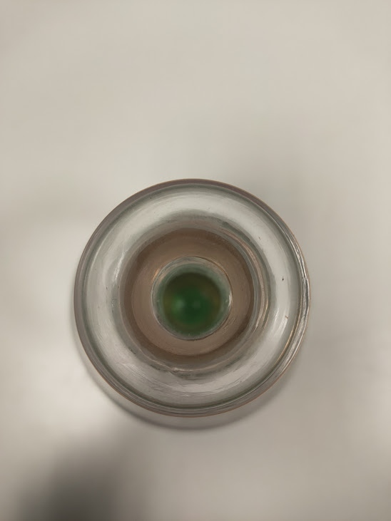 Set Vintage di Bottiglia e 5 Bicchieri da Liquore in vetro Anni '50