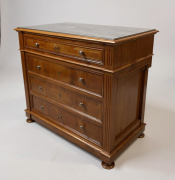 Cassettiera con piano in marmo