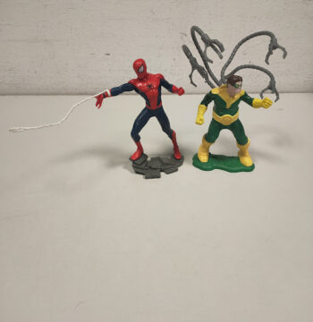 2 Statuette di Spiderman e Dr. Octopus Marvel