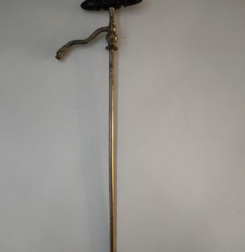 Foraturacciolo-Sifone in Metallo e Legno per L'Estrazione di Champagne-Vino Vintage Inizio '900