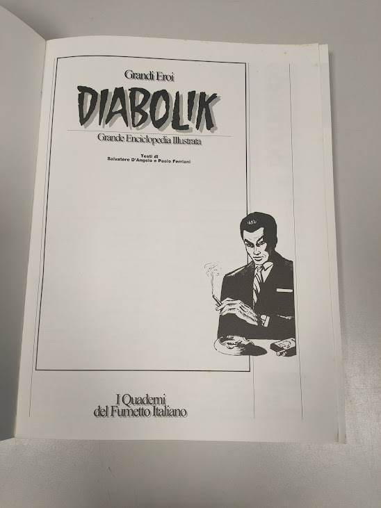 Fumetto Diabolik Grande enciclopedia Illustrata 1992
