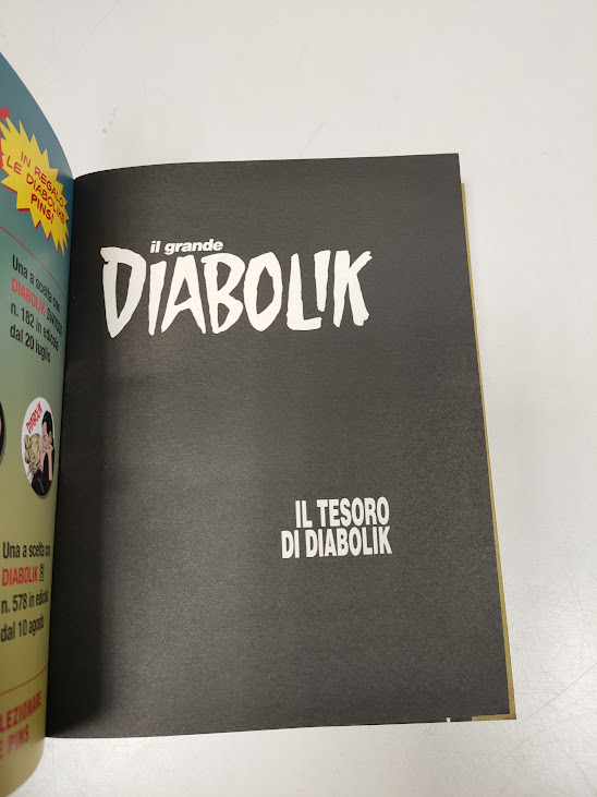 Fumetto Diabolik. Il tesoro di Diabolik 2020