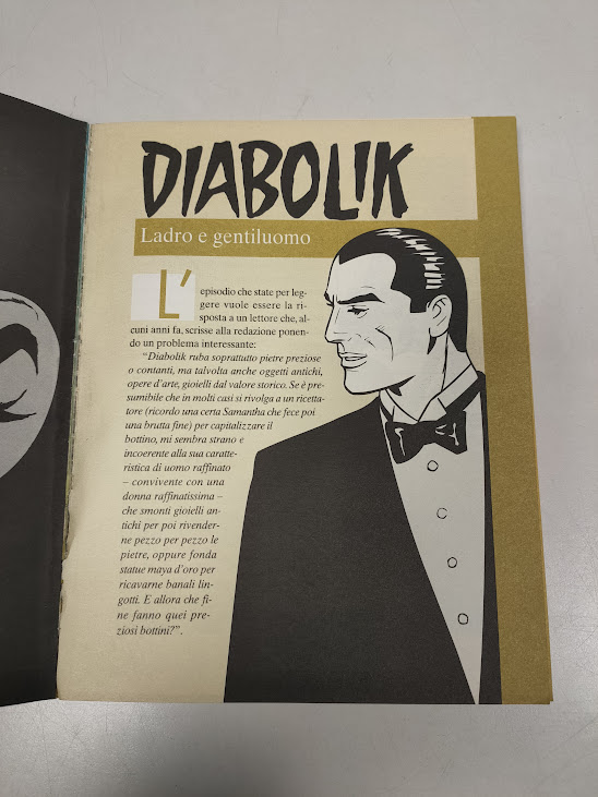 Fumetto Diabolik. Il tesoro di Diabolik 2020