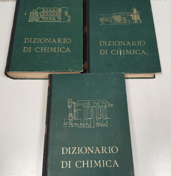 Libri 3 Volumi Dizionario di Chimica Giua Utet 1949-1950 Anno 1950