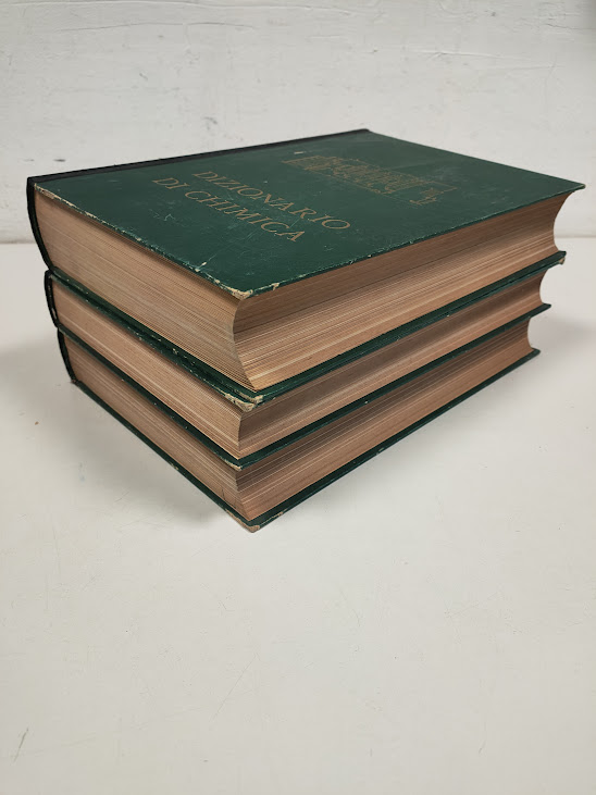 Libri 3 Volumi Dizionario di Chimica Giua Utet 1949-1950 Anno 1950