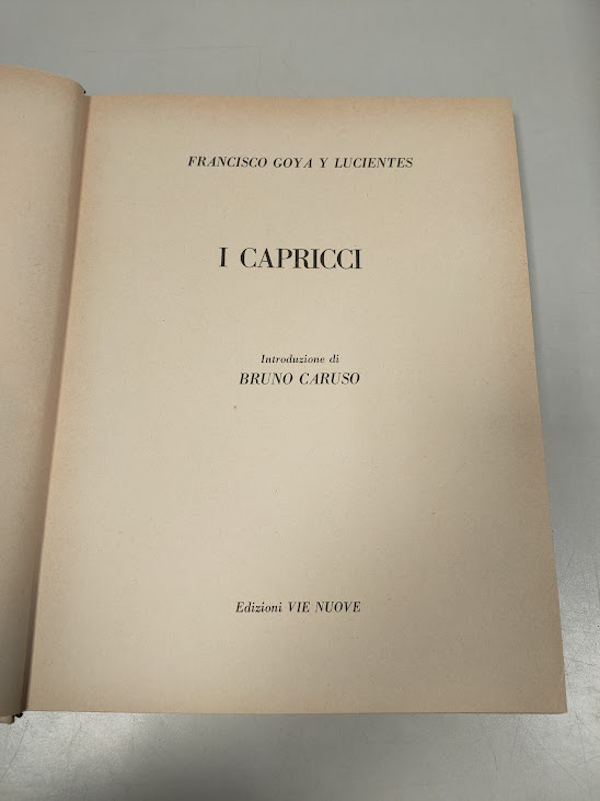Libro I Capricci Francisco Goya y Lucientes 1969