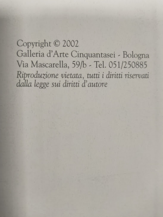 Libro I Maestri Bolognesi di Vittorio Sgarbi 2002