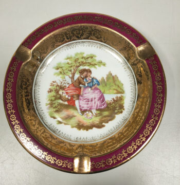 Posacenere Decorativo in Porcellana Francese "Jammet Seignoles Limoges" Vintage Anni '60