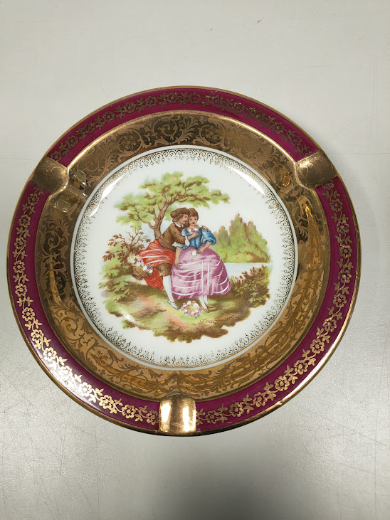 Posacenere Decorativo in Porcellana Francese "Jammet Seignoles Limoges" Vintage Anni '60