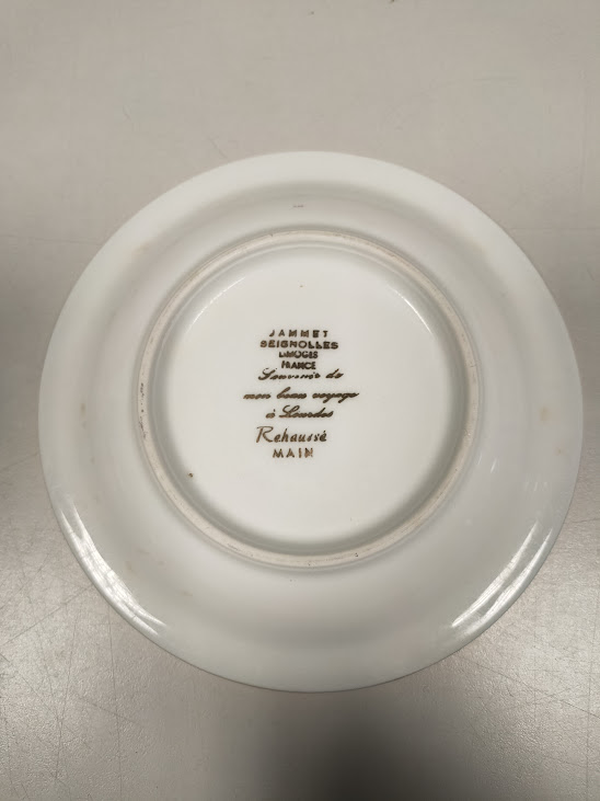 Posacenere Decorativo in Porcellana Francese "Jammet Seignoles Limoges" Vintage Anni '60