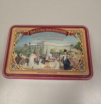 Scatola di Latta Vuota La cura gourmet Biscotto di qualità Les Halles de Paris
