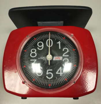 Bilancia da Cucina "Jolly" di Colore Rosso da 0 a 10 kg in Plastica Anni '80-'90