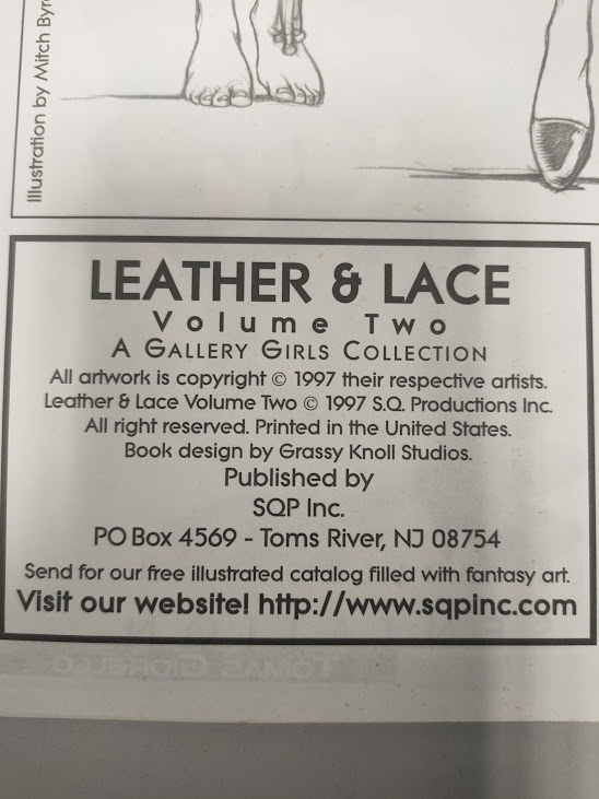 Fumetto Leatter & Lace II A Gallery Girls Collection Volume 2 1997