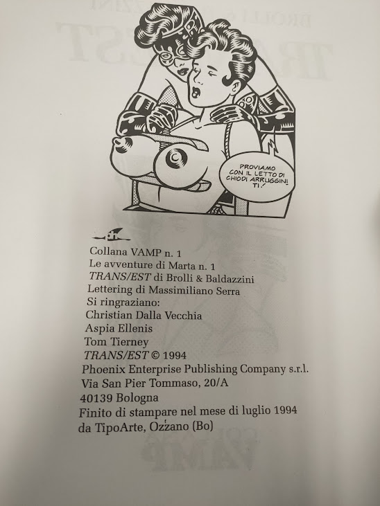 Fumetto Trans est Prefazione di Daniele Luttazzi 1994