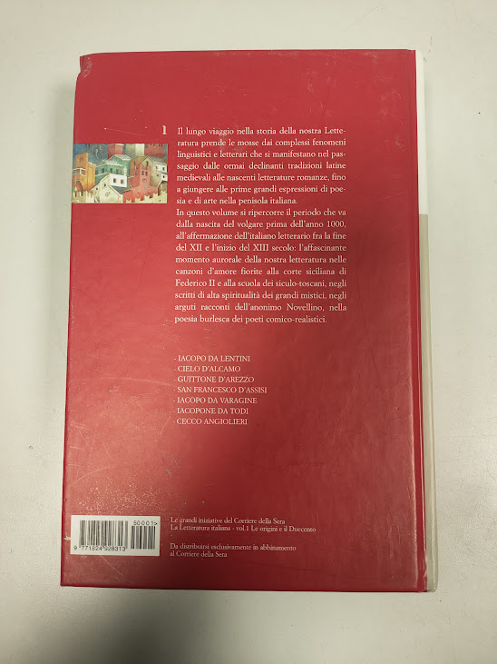 La letteratura Italiana le Origini e il Duecento Corriere della Sera 2005