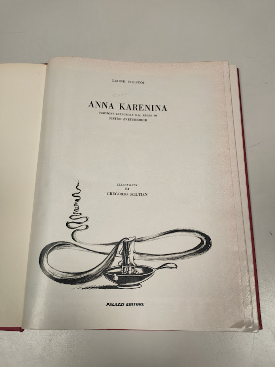 Libro Anna Karenina Leoni Tolstoni Illustrato da Gregorio Scilton 1967-1968