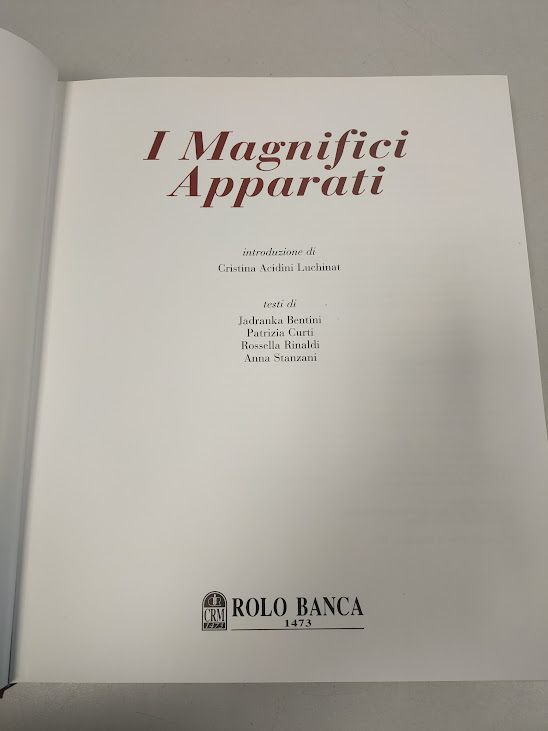 Libro I Magnifici Apparati Rolo Banca 1473 1998