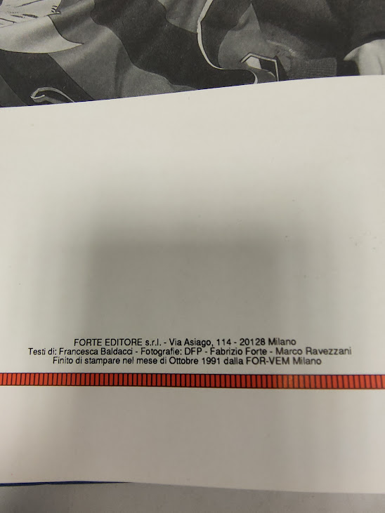Libro Milan 1991-1992 Forte Editore 1991