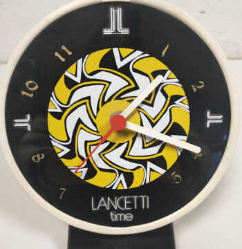 Orologio da Parete-Tavolo Lancetti Time Vintage Pubblicitario Motta Anni '80