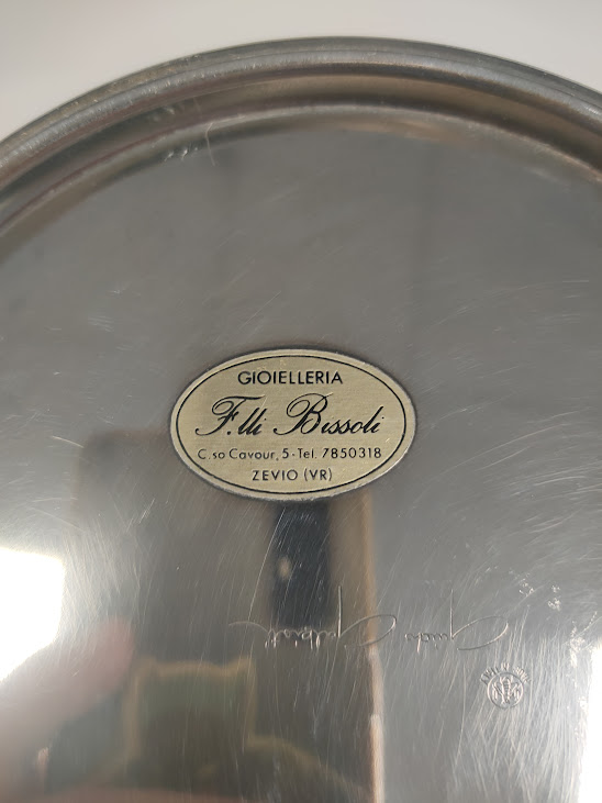 Porta Bottiglia con Contenitore in Argento Sheffield Vintage Anni '70