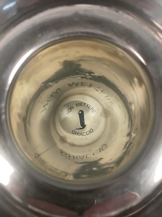 Porta Bottiglia con Contenitore in Argento Sheffield Vintage Anni '70