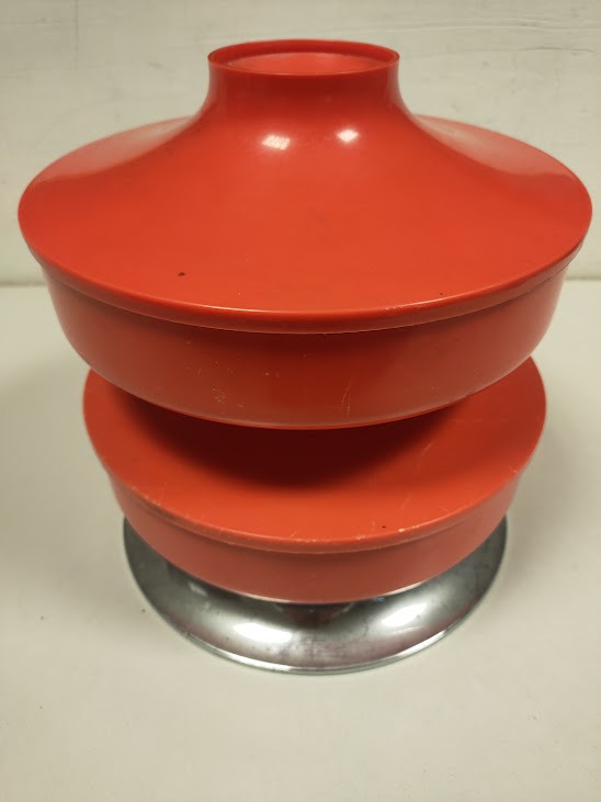 Biscottiera "Guzzini" Prodotta per "Vinchi" in Plastica con Design "Ufo" Vintage Anni '70