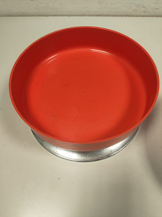 Biscottiera "Guzzini" Prodotta per "Vinchi" in Plastica con Design "Ufo" Vintage Anni '70