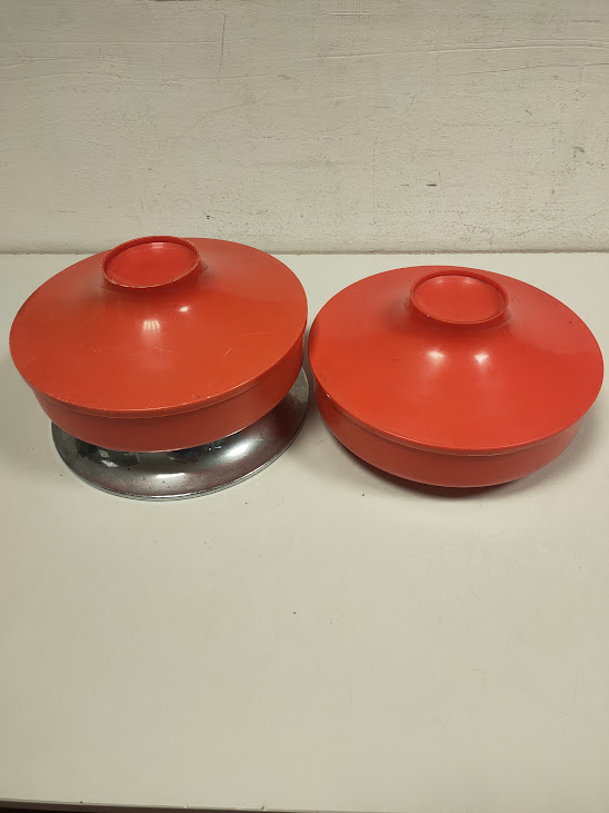 Biscottiera "Guzzini" Prodotta per "Vinchi" in Plastica con Design "Ufo" Vintage Anni '70