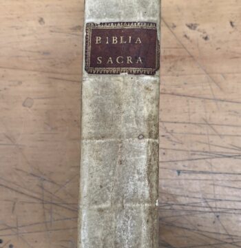 Libro "Biblia Sacra Vulgatae Editionis" - Edizione 1750 (Venetiis, MDCCL)