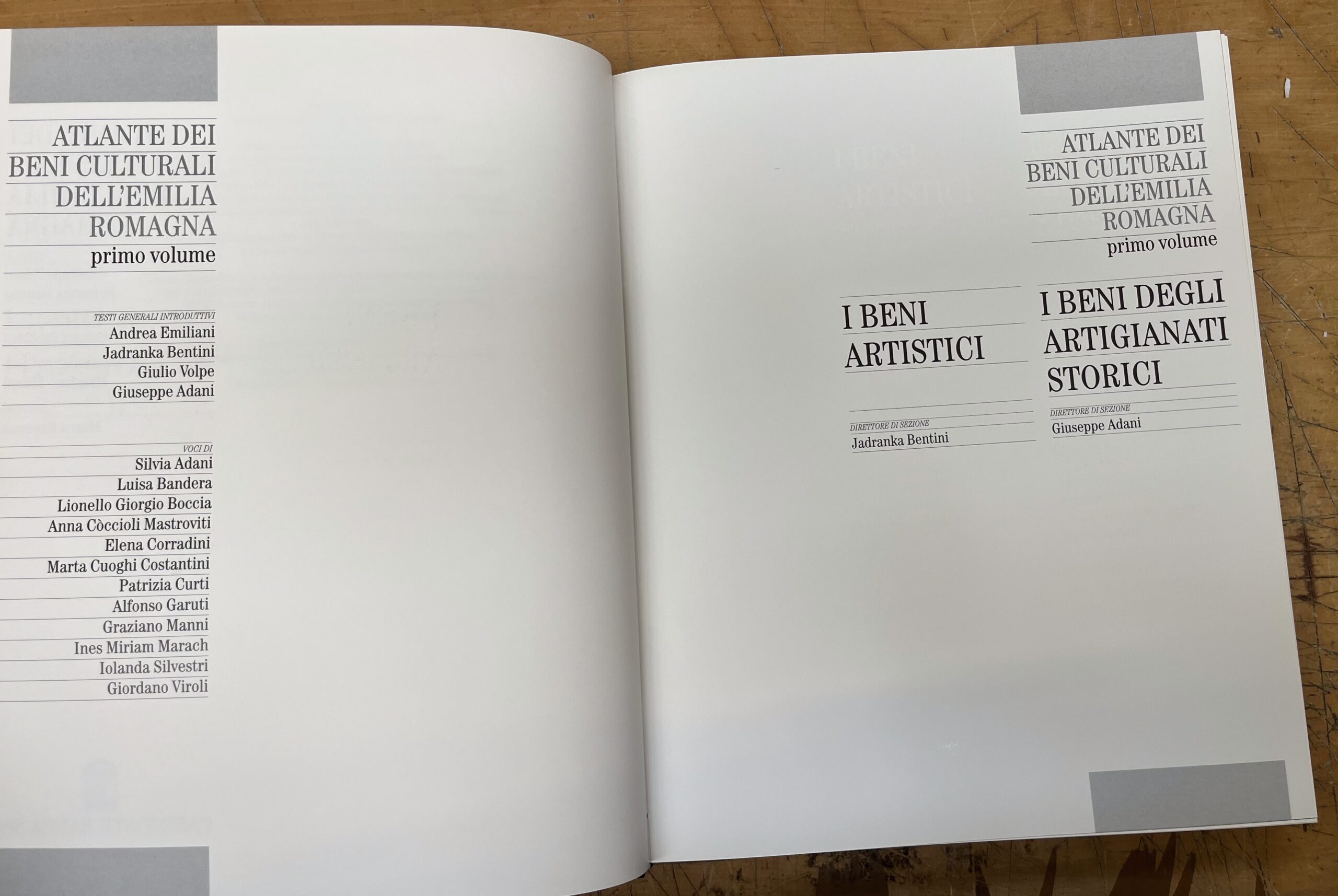 Libro "Atlante dei Beni Culturali dell'Emilia Romagna" Beni Artistici - Volume Primo