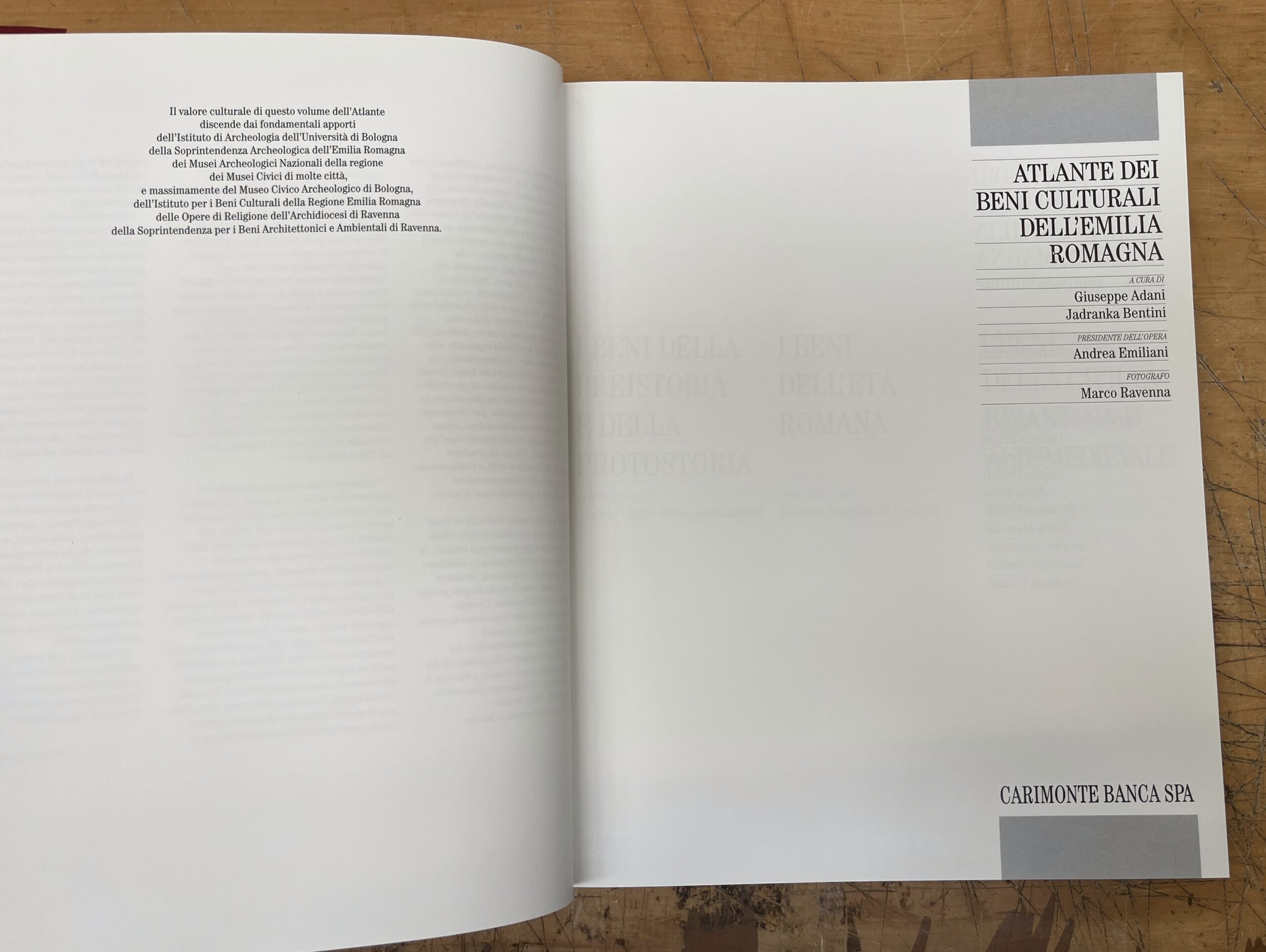 Libro "Atlante dei Beni Culturali dell'Emilia Romagna" Beni della Preistoria - Volume Secondo