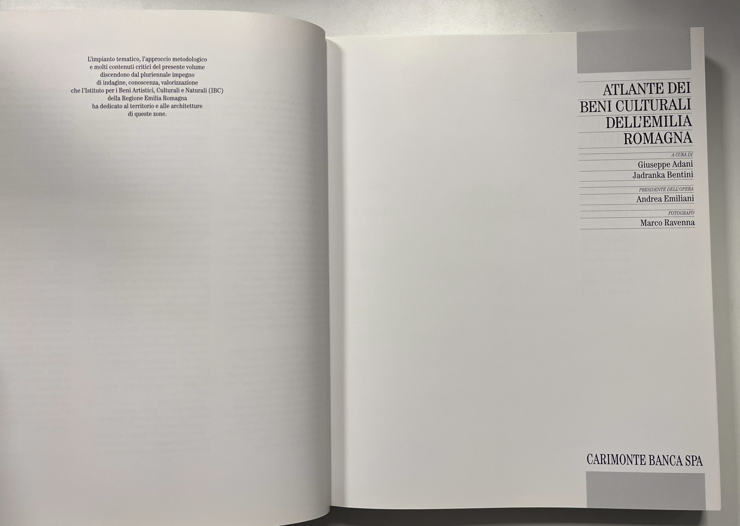 Libro "Atlante dei Beni Culturali dell'Emilia Romagna" Beni del Territorio - Volume Terzo
