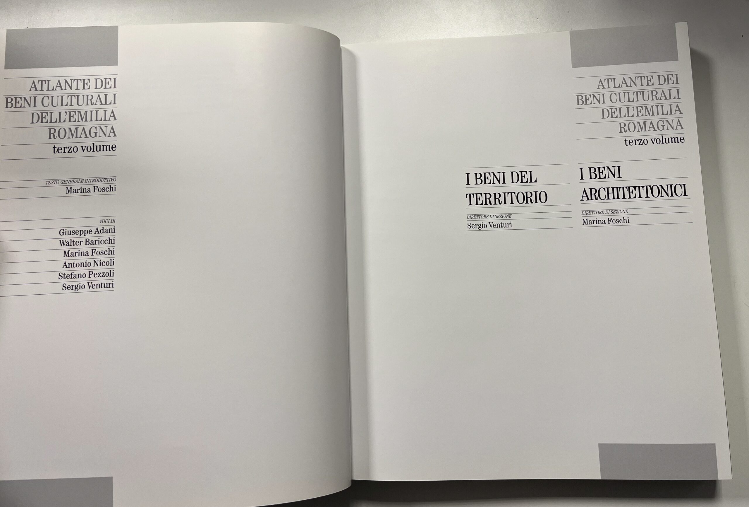 Libro "Atlante dei Beni Culturali dell'Emilia Romagna" Beni del Territorio - Volume Terzo