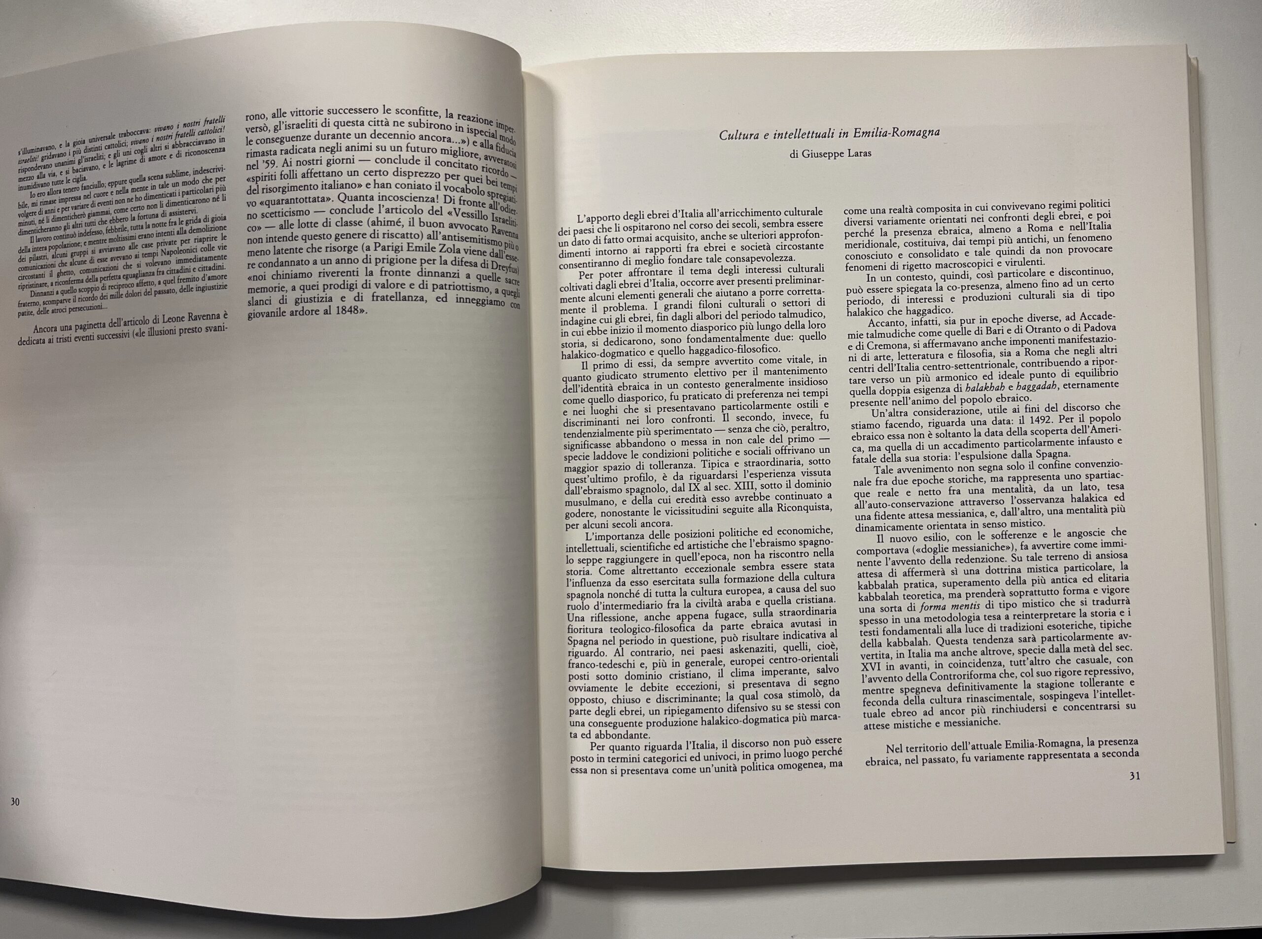 Libro "Arte e Cultura Ebraiche in Emilia-Romagna" - Mondadori - De Luca - 1989