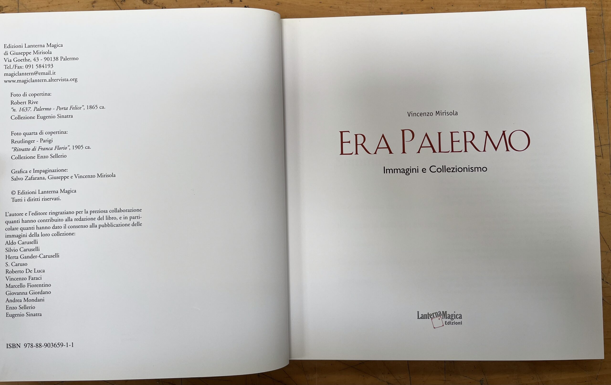 Libro "Era Palermo - Immagini e Collezionismo" - Vincenzo Mirisola - Lanterna Magica Edizioni 2008