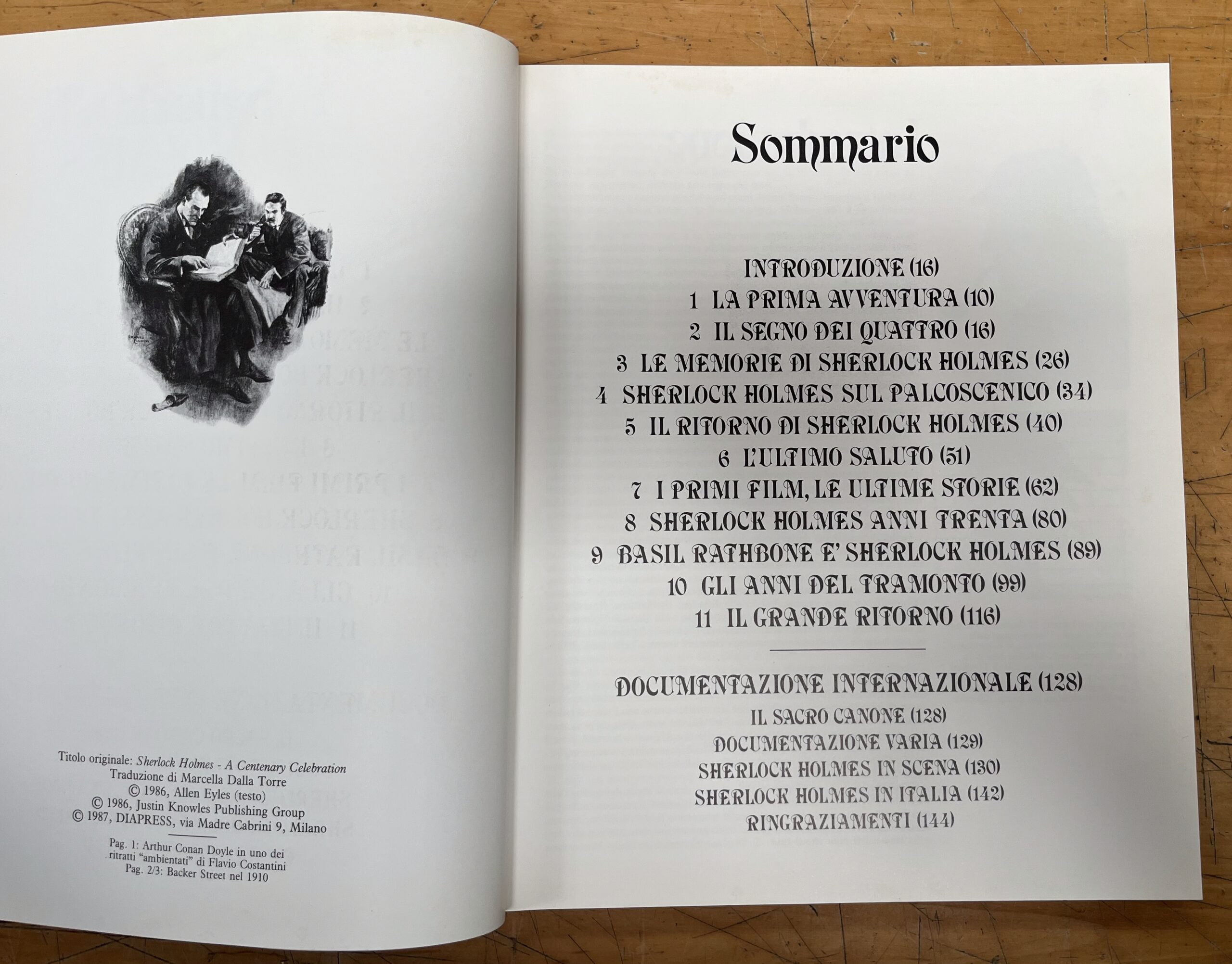 Libro "Sherlock Holmes - Album del Centenario" - Allen Eyles - Diapress 1987