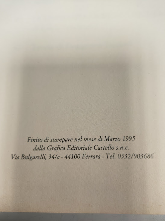 Libro Avanzi di Antichi Cotti che si Conservano ancora a Ferrara 1995
