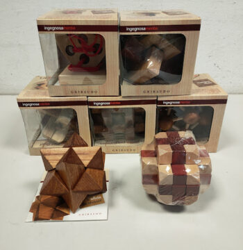 Lotto di 7 Rompicapo "Gribaudo" Originali della Collana “Ingegnosamente” Anni 2000