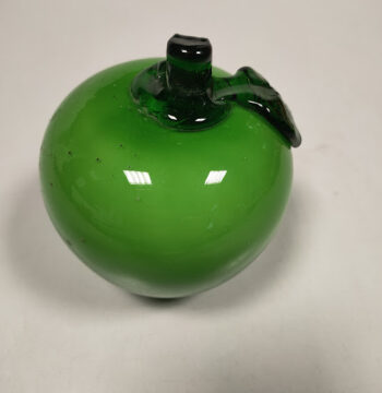 Mela Verde in Vetro di Murano Realizzato a Mano Vintage
