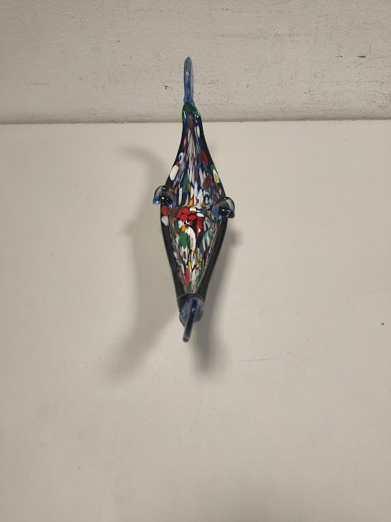 Posacenere Gondola Veneziana in Vetro Soffiato di Murano Vintage Anni '70