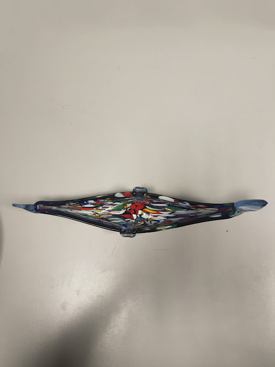 Posacenere Gondola Veneziana in Vetro Soffiato di Murano Vintage Anni '70