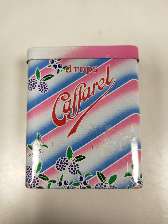 Scatola di latta della Marca Italiana "Caffarel" Vintage