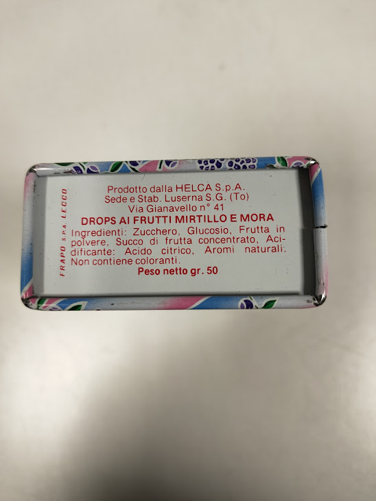 Scatola di latta della Marca Italiana "Caffarel" Vintage