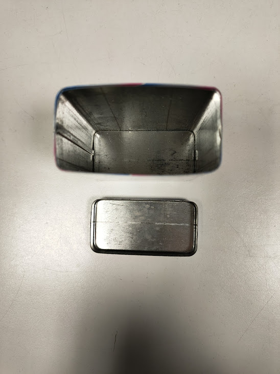 Scatola di latta della Marca Italiana "Caffarel" Vintage