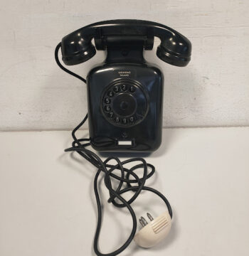 Telefono a Disco da Muro "Siemens Olap" di Colore Nero Vintage Anni '60