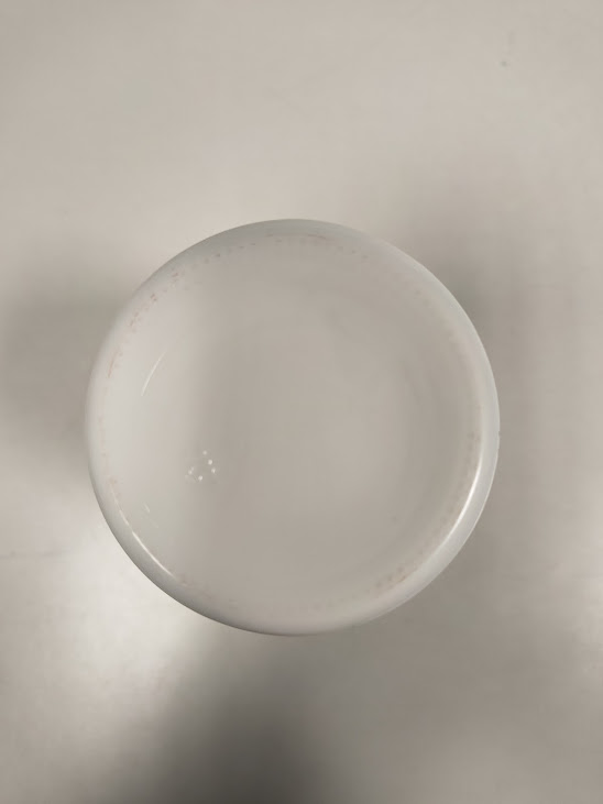 Vasetto Barattolo in Ceramica Bianca di "Amarena Fabbri" Vintage Anni '50-'60